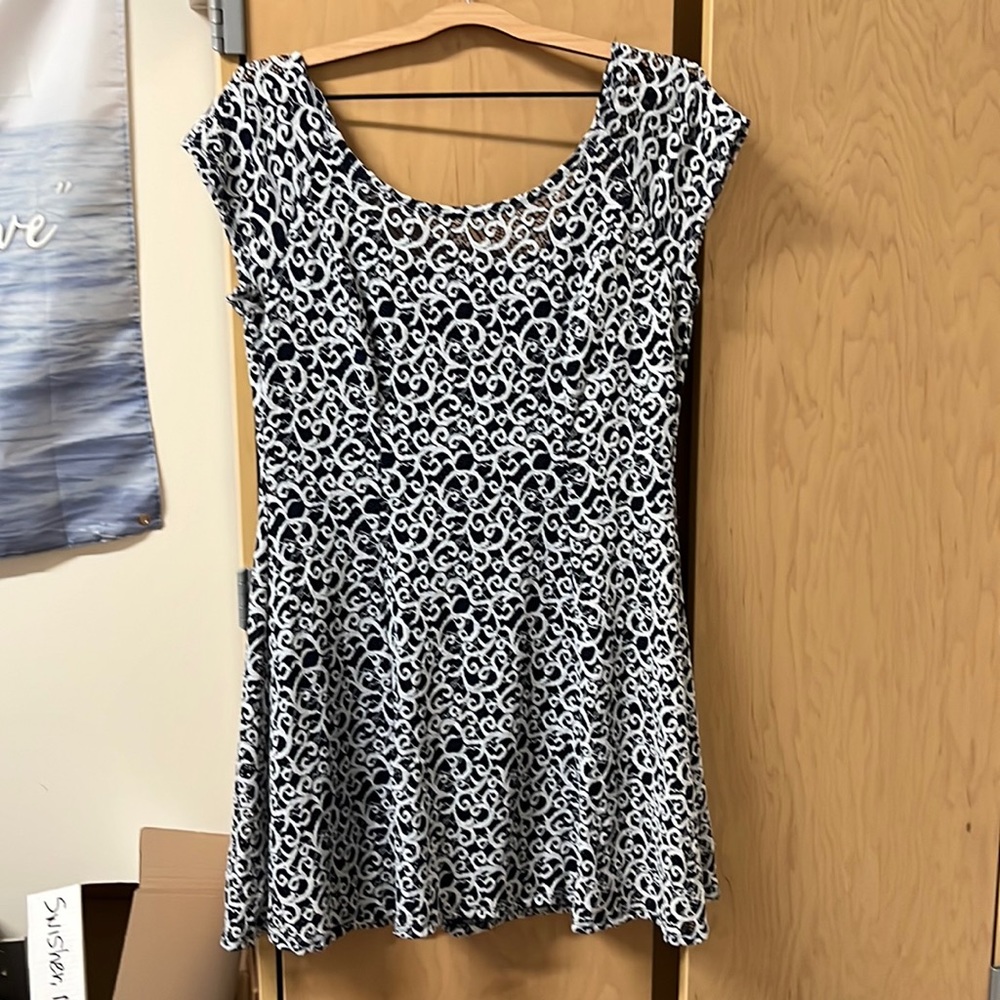 Navy and White Bebop XL Dress